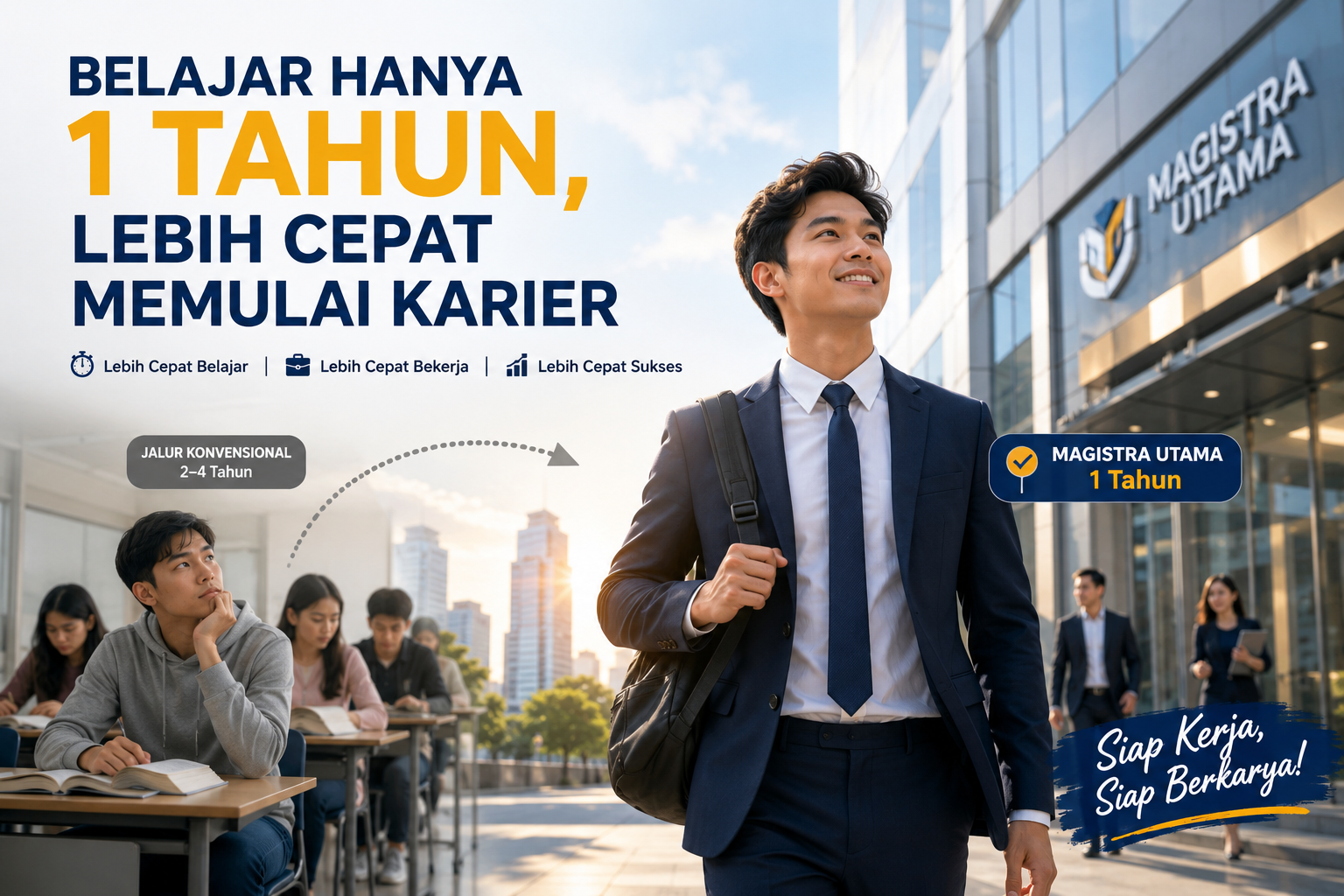 Belajar Hanya 1 Tahun, Lebih Cepat Memulai Karier