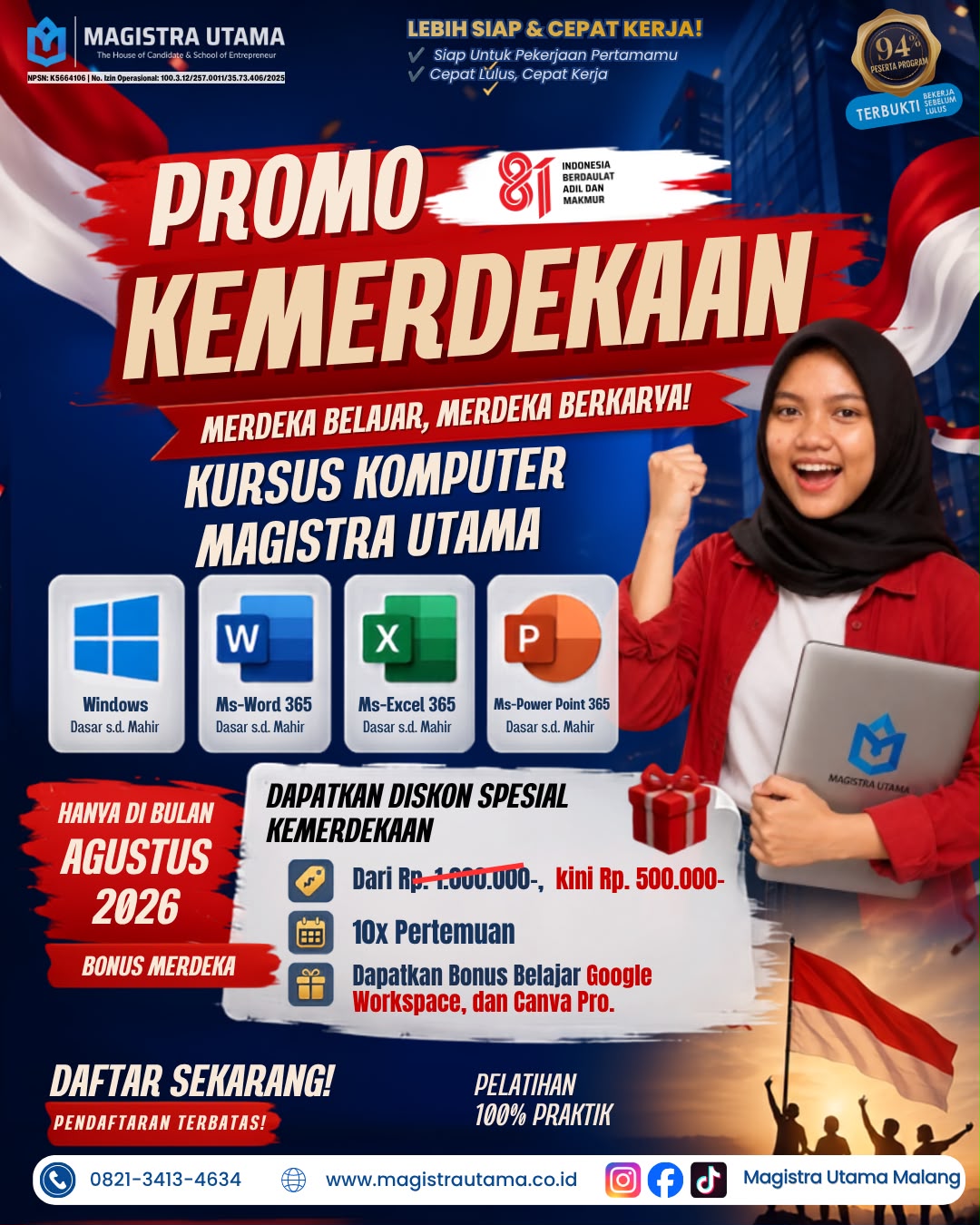Pelatihan Microsoft Office untuk Kerja | Magistra Utama